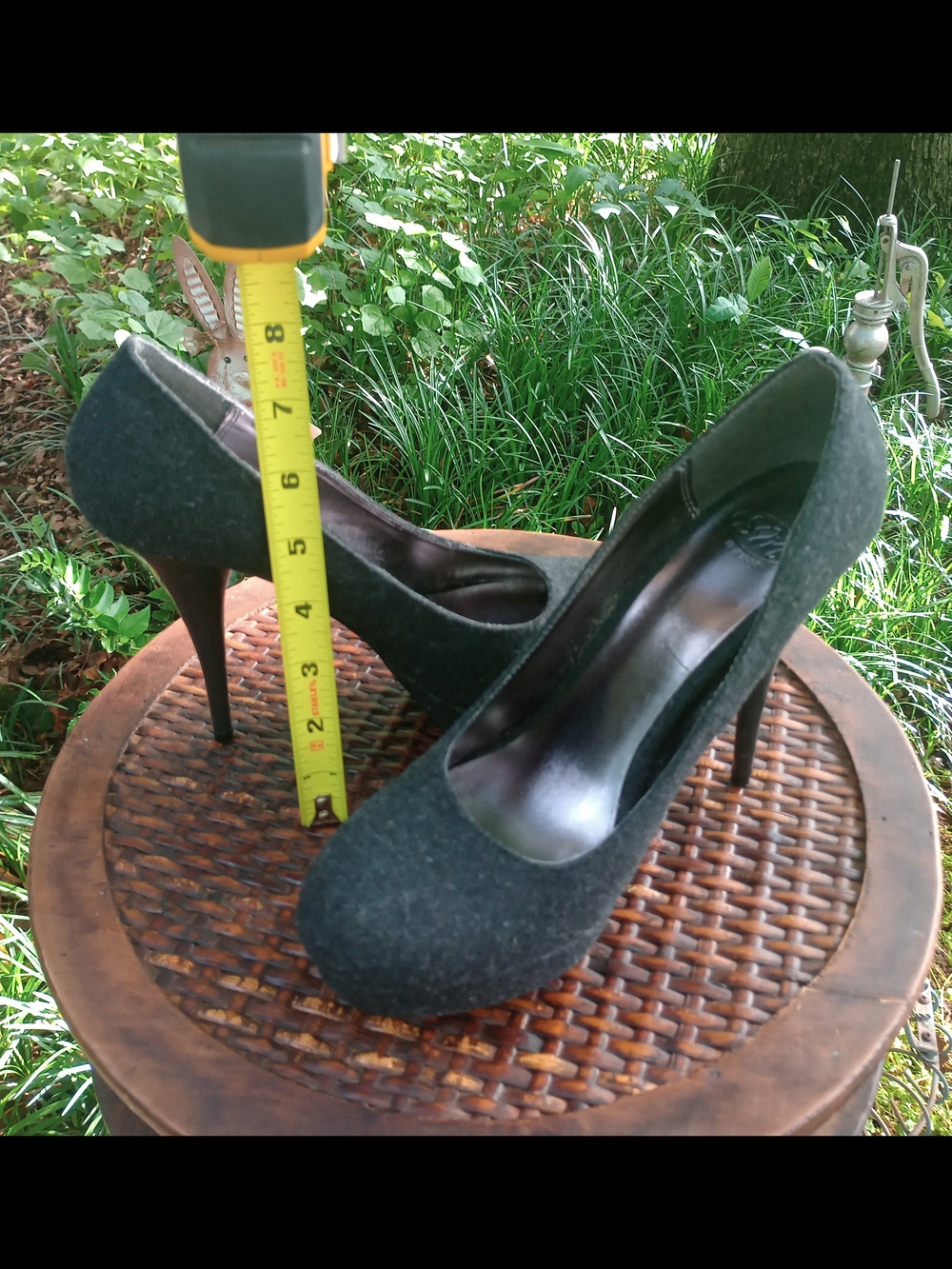 Stylish, Sultry Women's Dark Gray High Heel Pumps with Platform